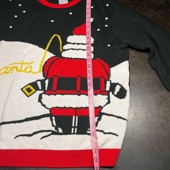 Santa Claus Black and Red Sweater - Picture 5 of 6